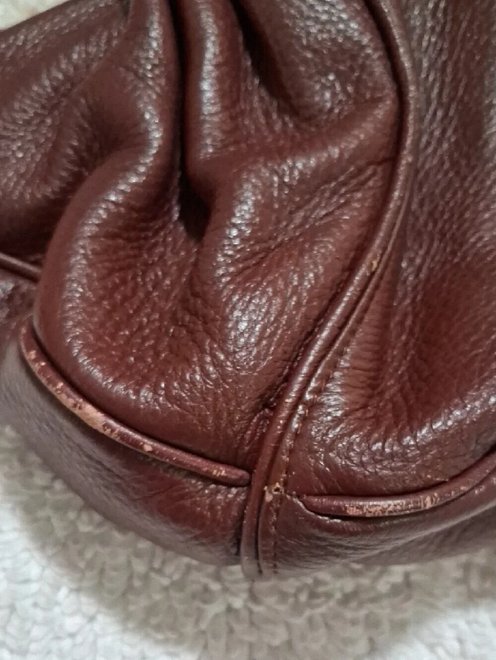 Everyday Woven-Handle Tote in Rich Chestnut Brown
